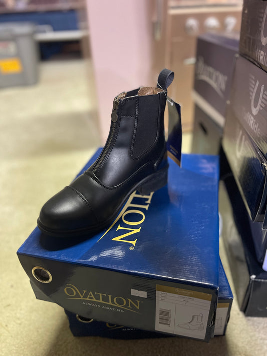 Ladies Synthetic “Quantum” Zip Paddock Boots
