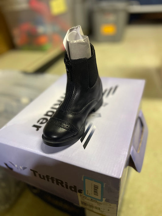 Kids "Starter" Zip synthetic Paddock Boots, Tuffrider