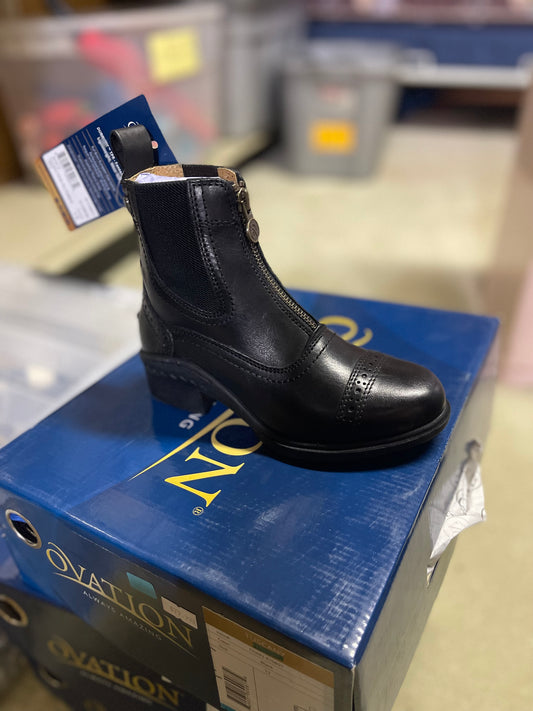 Kids Leather "Tuscany" Zip Paddock Boots, Ovation