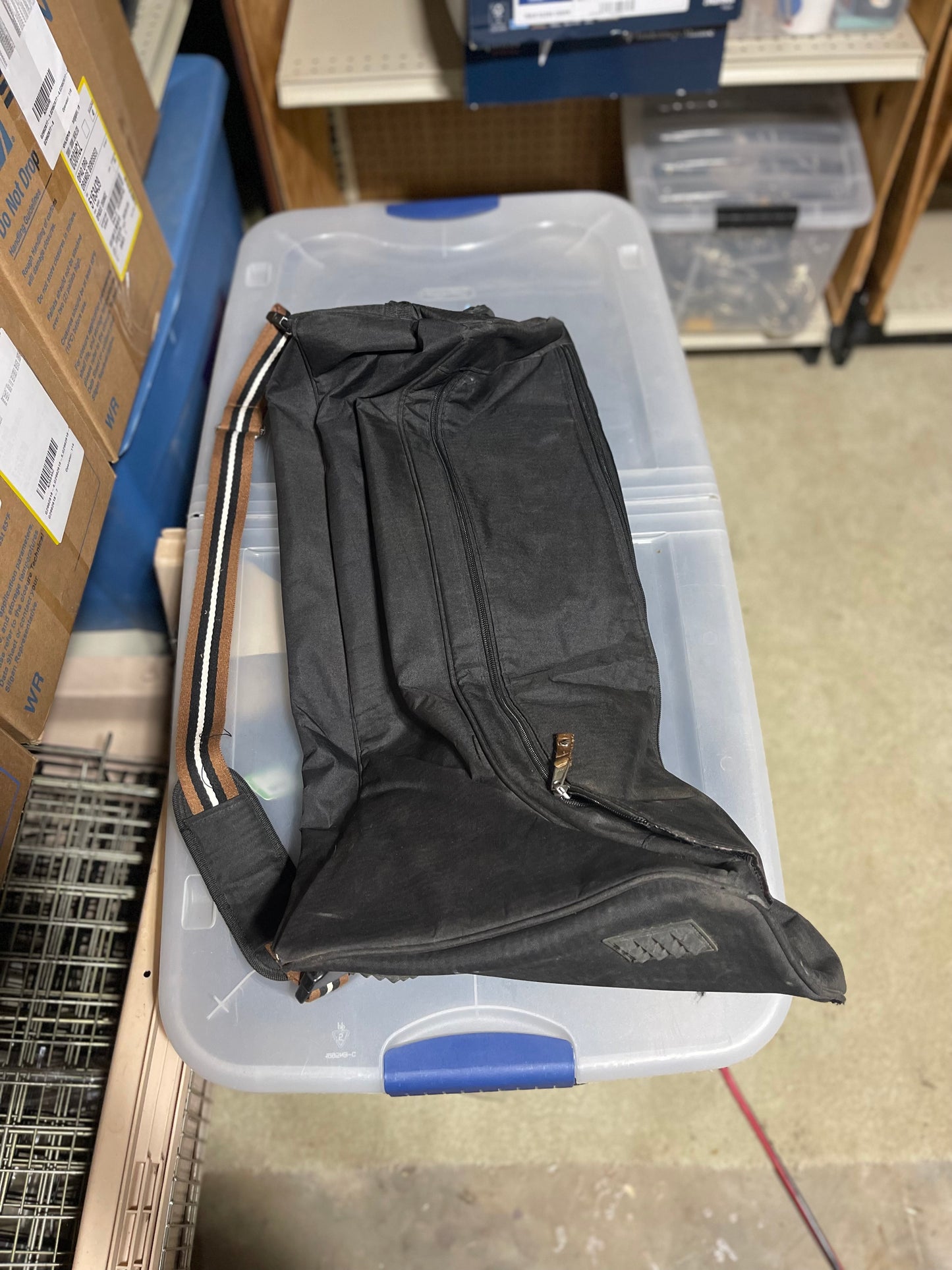 Ariat black and brown Field boots gear bag
