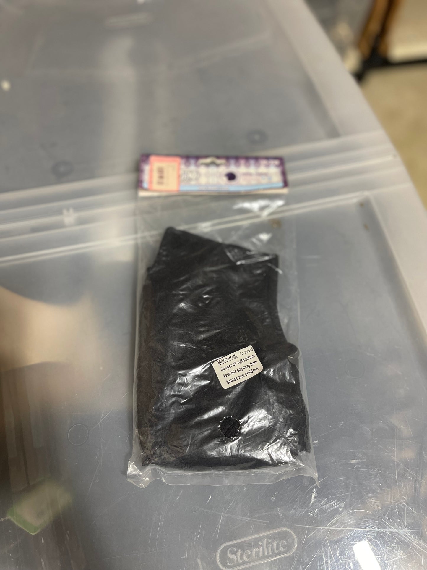 Black fleece winter helmet cover JTI new in bag