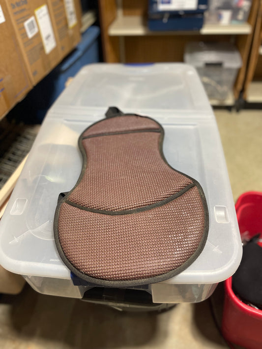 Brown western seat cushion, tackw019
