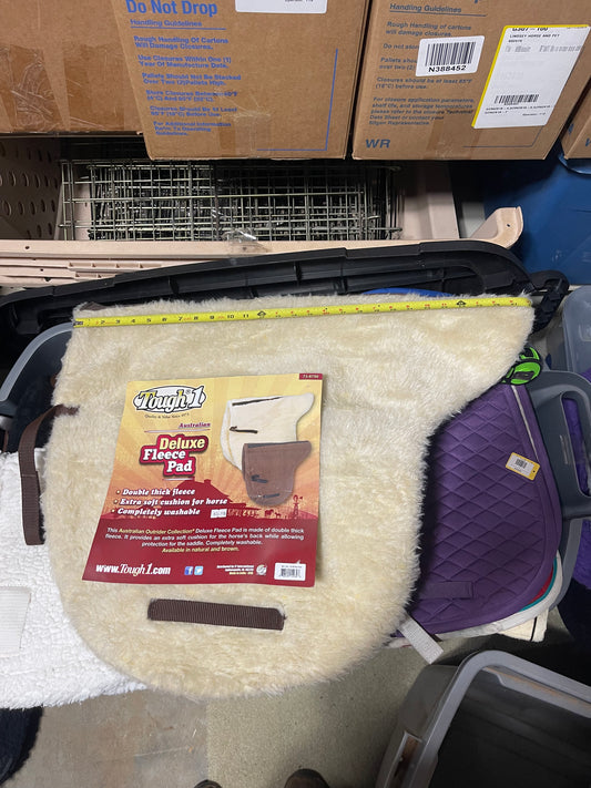 Tan Fleece Aussie/Australian trail pad, NWT Tough 1