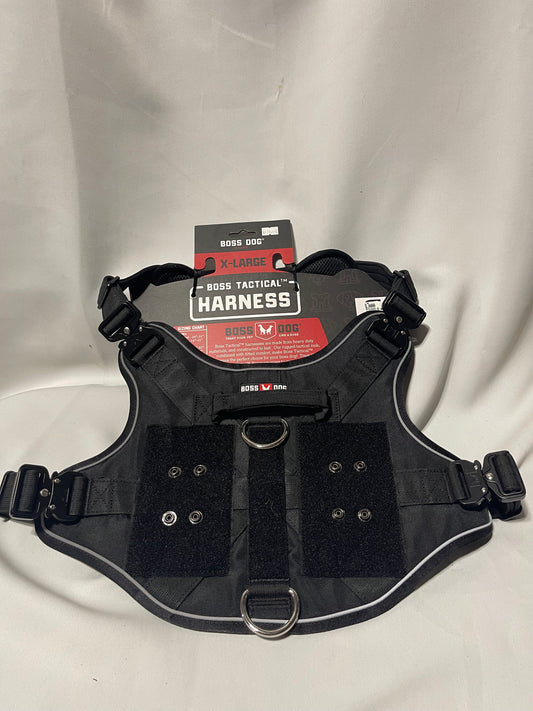 XL Boss Dog Tactical Harness, Black
