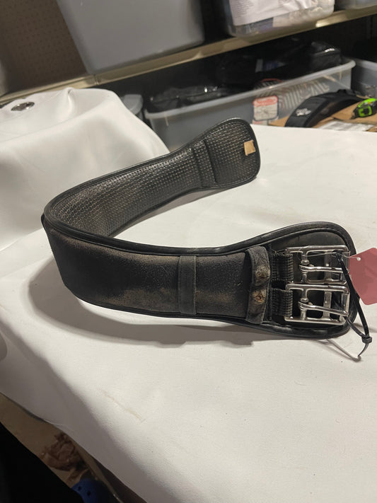 28” black Gel waffle dressage girth