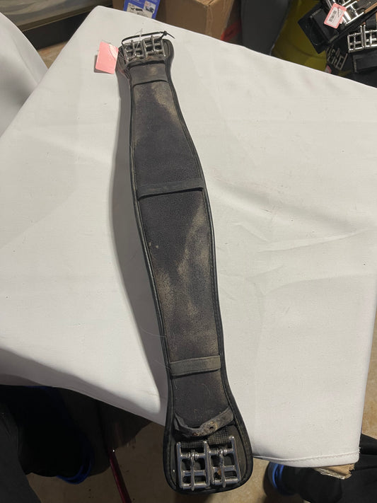 28” black Gel waffle dressage girth