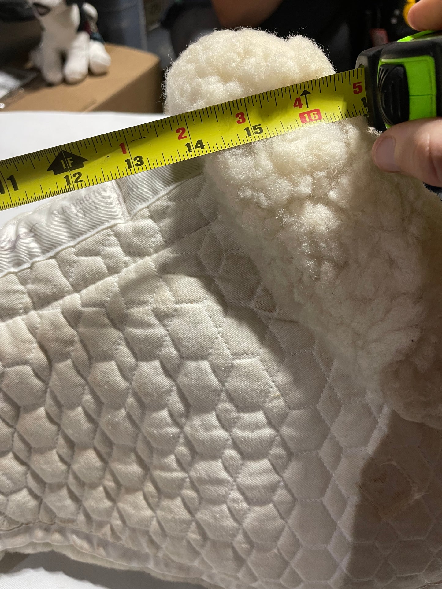 Small White (14">) Sheepskin Half pad, Mattes