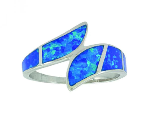 Blue crushed opal Montana Silversmith Ring