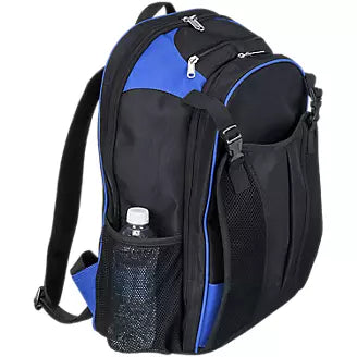 Tough 1 Helmet and gear backpack, Blue/black