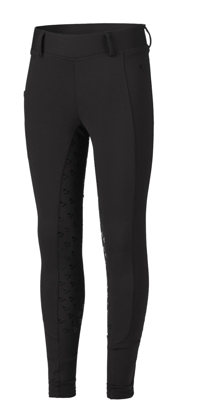 Aubrion Silicone Full Seat Riding Tights, Kids