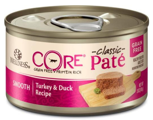 Wellness Core Pate Turkey Duck Recipe, Cat cans/canned