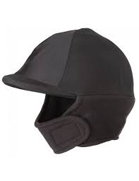 Black fleece winter helmet cover JTI new in bag