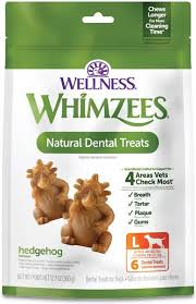 Whimzees Dental Treats, L Hedgehog