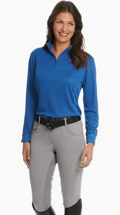 Ovation SoftFlex Silicone Grey Full Seat Breeches, Ladies